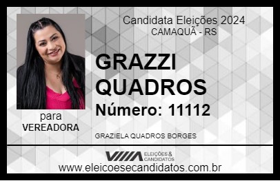 Candidato GRAZZI QUADROS 2024 - CAMAQUÃ - Eleições