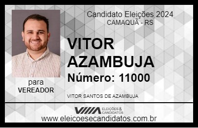 Candidato VITOR AZAMBUJA 2024 - CAMAQUÃ - Eleições