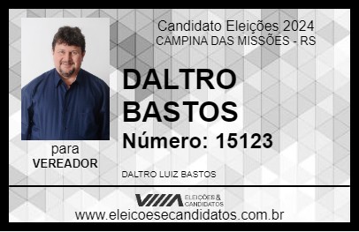 Candidato DALTRO BASTOS 2024 - CAMPINA DAS MISSÕES - Eleições