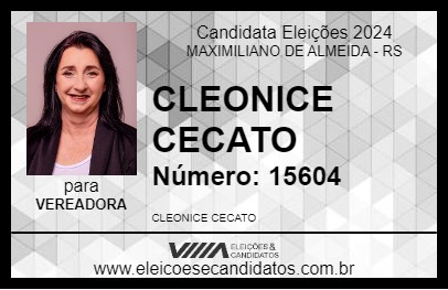 Candidato CLEONICE CECATO 2024 - MAXIMILIANO DE ALMEIDA - Eleições