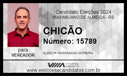 Candidato CHICÃO 2024 - MAXIMILIANO DE ALMEIDA - Eleições