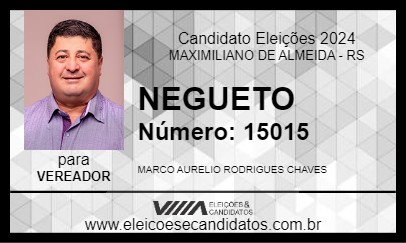 Candidato NEGUETO 2024 - MAXIMILIANO DE ALMEIDA - Eleições