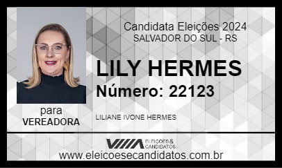 Candidato LILY HERMES 2024 - SALVADOR DO SUL - Eleições