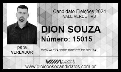 Candidato DION SOUZA 2024 - VALE VERDE - Eleições