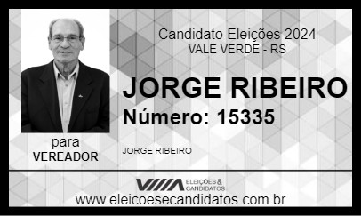 Candidato JORGE RIBEIRO 2024 - VALE VERDE - Eleições