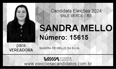 Candidato SANDRA MELLO 2024 - VALE VERDE - Eleições