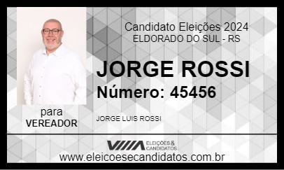 Candidato JORGE ROSSI 2024 - ELDORADO DO SUL - Eleições