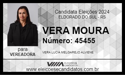 Candidato VERA MOURA 2024 - ELDORADO DO SUL - Eleições