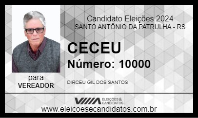 Candidato CECEU 2024 - SANTO ANTÔNIO DA PATRULHA - Eleições