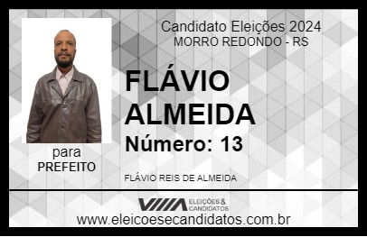 Candidato FLÁVIO ALMEIDA 2024 - MORRO REDONDO - Eleições