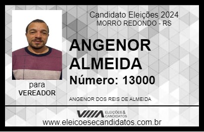 Candidato ANGENOR ALMEIDA 2024 - MORRO REDONDO - Eleições