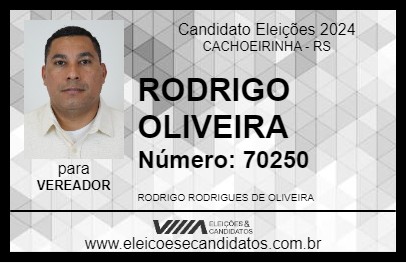 Candidato RODRIGO OLIVEIRA 2024 - CACHOEIRINHA - Eleições