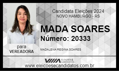 Candidato MADA SOARES 2024 - NOVO HAMBURGO - Eleições