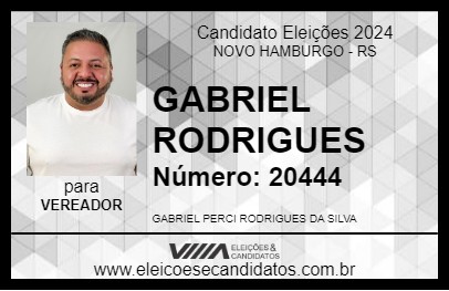 Candidato GABRIEL RODRIGUES 2024 - NOVO HAMBURGO - Eleições