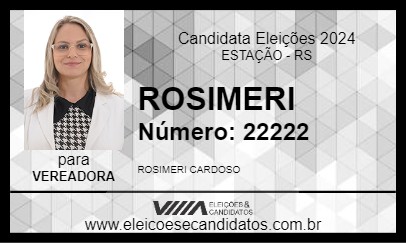 Candidato ROSIMERI 2024 - ESTAÇÃO - Eleições