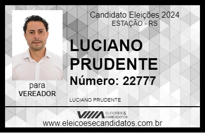 Candidato LUCIANO PRUDENTE 2024 - ESTAÇÃO - Eleições