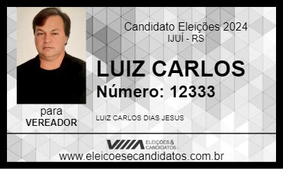 Candidato LUIZ CARLOS 2024 - IJUÍ - Eleições