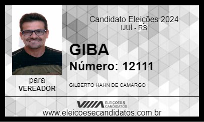 Candidato GIBA 2024 - IJUÍ - Eleições