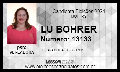 Candidato LU BOHRER 2024 - IJUÍ - Eleições