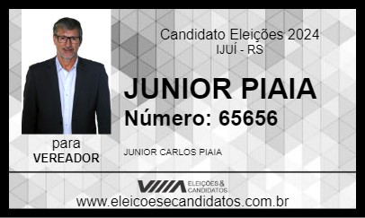 Candidato JUNIOR PIAIA 2024 - IJUÍ - Eleições