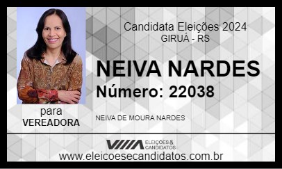 Candidato NEIVA NARDES 2024 - GIRUÁ - Eleições