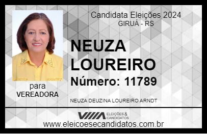 Candidato NEUZA LOUREIRO 2024 - GIRUÁ - Eleições