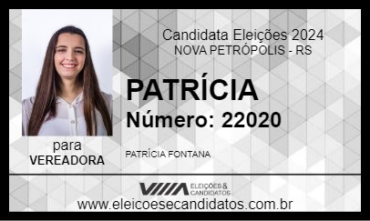 Candidato PATRÍCIA 2024 - NOVA PETRÓPOLIS - Eleições