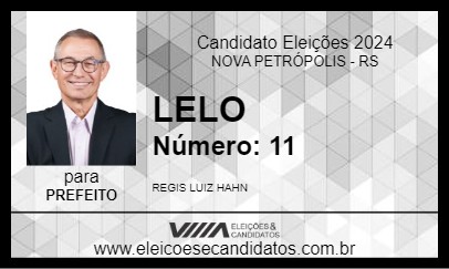 Candidato LELO 2024 - NOVA PETRÓPOLIS - Eleições