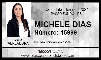 Candidato MICHELE DIAS 2024 - PASSO FUNDO - Eleições