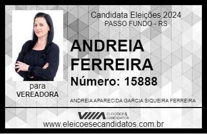 Candidato ANDREIA FERREIRA 2024 - PASSO FUNDO - Eleições