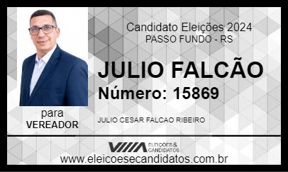 Candidato JULIO FALCÃO 2024 - PASSO FUNDO - Eleições