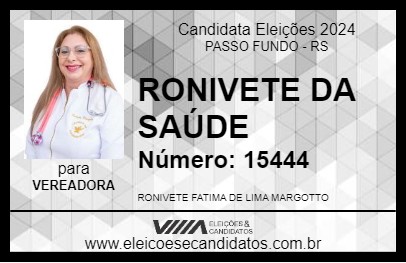 Candidato RONIVETE DA SAÚDE 2024 - PASSO FUNDO - Eleições