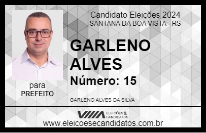 Candidato GARLENO ALVES 2024 - SANTANA DA BOA VISTA - Eleições