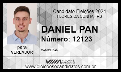 Candidato DANIEL PAN 2024 - FLORES DA CUNHA - Eleições