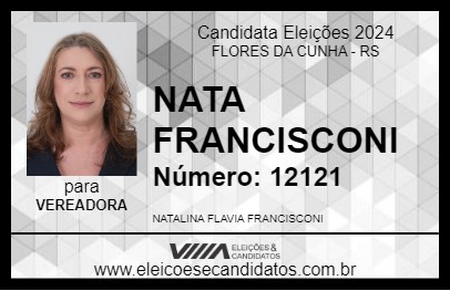 Candidato NATA FRANCISCONI 2024 - FLORES DA CUNHA - Eleições