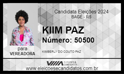 Candidato KIIM PAZ 2024 - BAGÉ - Eleições