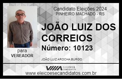 Candidato JOÃO LUIZ 2024 - PINHEIRO MACHADO - Eleições