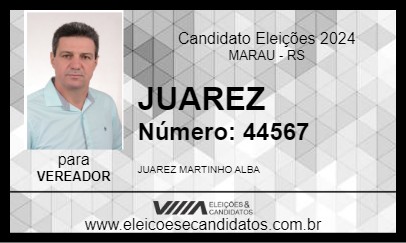 Candidato JUAREZ 2024 - MARAU - Eleições