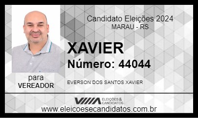 Candidato XAVIER 2024 - MARAU - Eleições