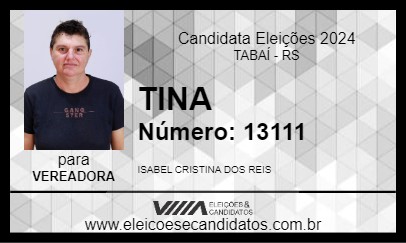 Candidato TINA 2024 - TABAÍ - Eleições