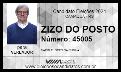 Candidato ZIZO DO POSTO 2024 - CAMAQUÃ - Eleições