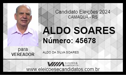 Candidato ALDO SOARES 2024 - CAMAQUÃ - Eleições