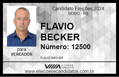 Candidato FLAVIO BECKER 2024 - SÉRIO - Eleições