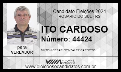 Candidato ITO CARDOSO 2024 - ROSÁRIO DO SUL - Eleições