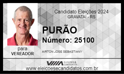 Candidato PURÃO 2024 - GRAVATAÍ - Eleições