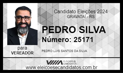 Candidato PEDRO SILVA 2024 - GRAVATAÍ - Eleições