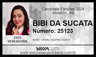 Candidato BIBI DA SUCATA 2024 - GRAVATAÍ - Eleições