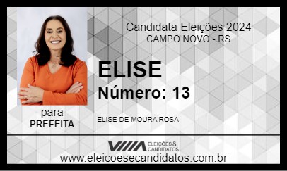 Candidato ELISE 2024 - CAMPO NOVO - Eleições