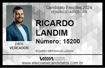 Candidato RICARDO LANDIM 2024 - VENÂNCIO AIRES - Eleições