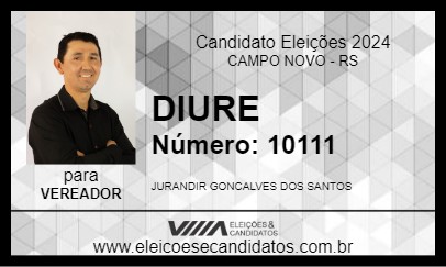 Candidato DIURI 2024 - CAMPO NOVO - Eleições